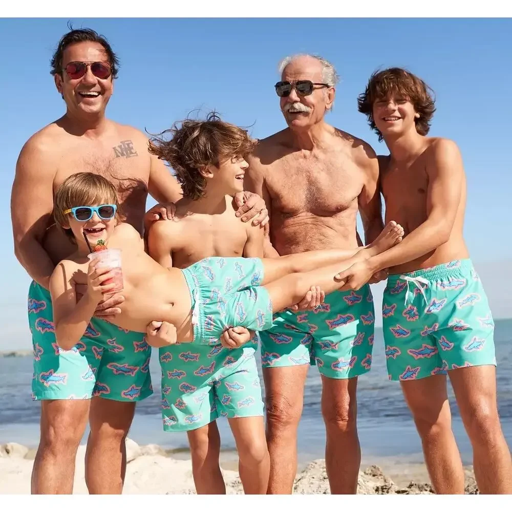 Chubbies Men's Apex Swimmers Green Shark 5.5